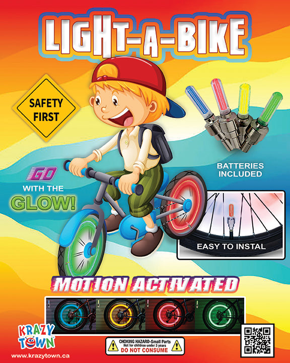 LED BIKE LIGHT ( LIGHTABIKE) 2" 250CT Krazytown Sales