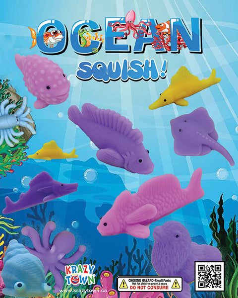 Bulk vending 2" capsule toy - Squishy Ocean animals 