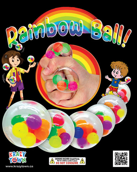 Bulk Vending Rainbow Balls squish toy