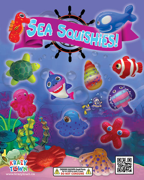 Bulk vending 2" Capsule - Slow Raise Ocean Squishy toy 