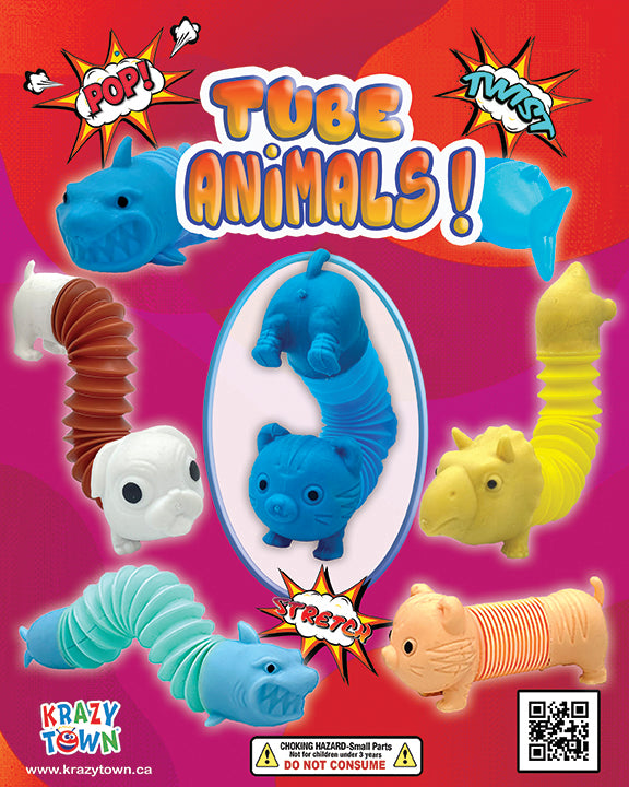 TUBE ANIMALS 2" 250CT *25 OFF* Krazytown Sales