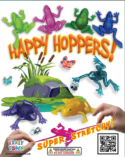 STRETCHY FROGS ( HAPPY HOPPERS)