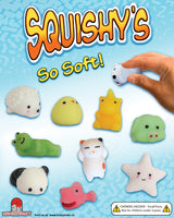 SQUISHY ANIMAL MIX - 2" capsule vending toy